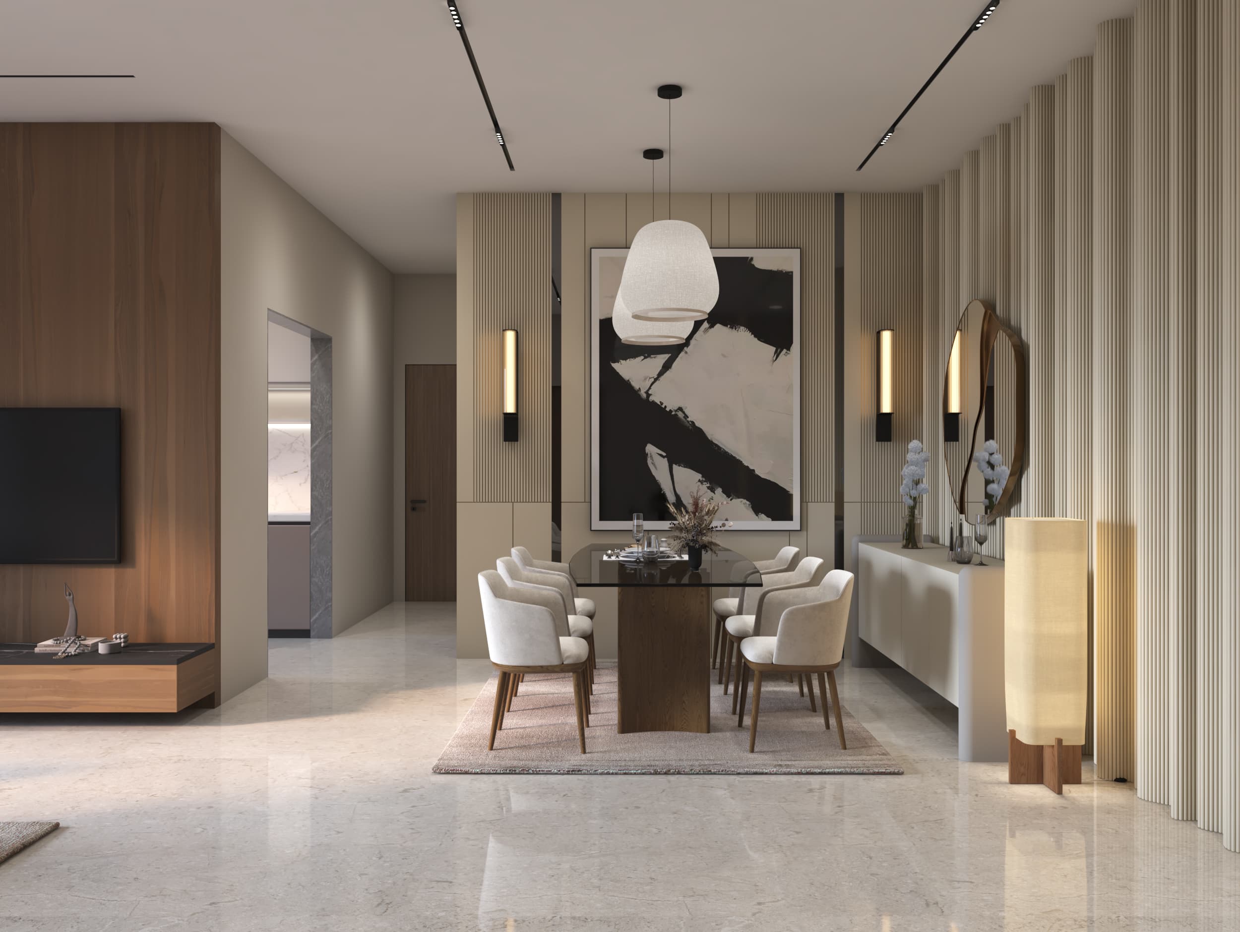 Living room at HUM Emerald Heights